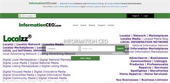 InformationCEO.com  - National to local business and information listings.